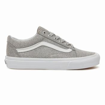 Vans Lurex Glitter Old Skool - Naisten Tennarit - Hopea/Valkoinen